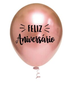 Balão Feliz Aniversário Feminino