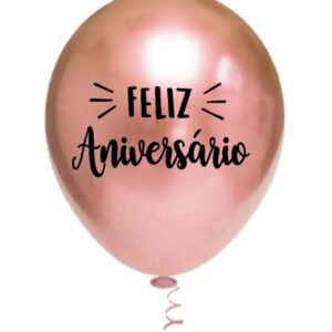 Balão Feliz Aniversário Feminino